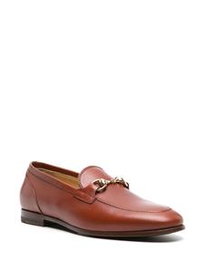 Scarosso horsebit-detail leather loafers - Bruin