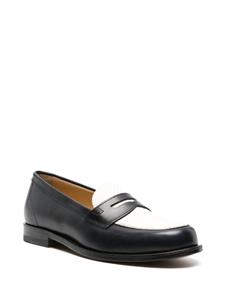 Scarosso two-tone leather loafers - Blauw