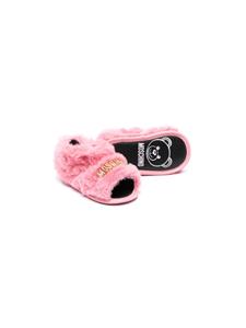 Moschino Kids Lammy slippers - Roze