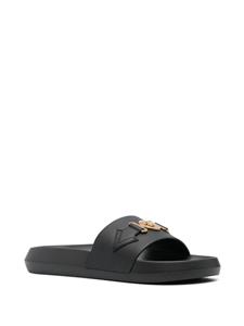 Versace Slippers met Medusa logo - Zwart