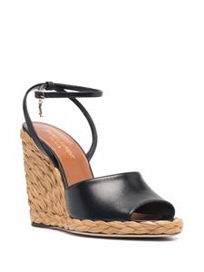 Saint Laurent Paloma sandalen met sleehak - Zwart