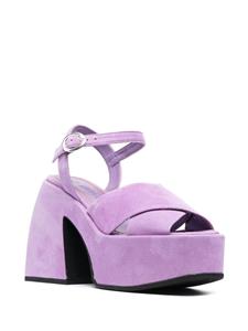 Nodaleto Sandalen met gekruiste bandjes - Paars