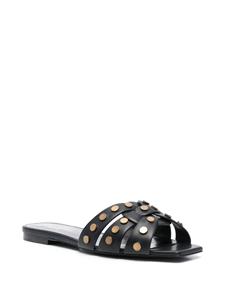 Saint Laurent Sandalen met vierkante neus - Zwart