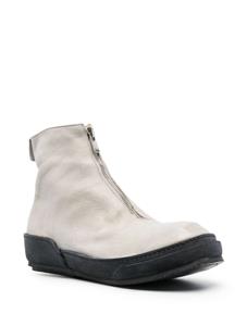 Guidi Veterlaarzen met ronde neus - Grijs