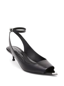 Alexander McQueen Leren sandalen - Zwart