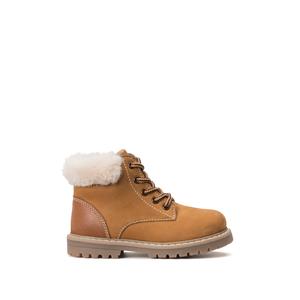 Leren bottines met rits