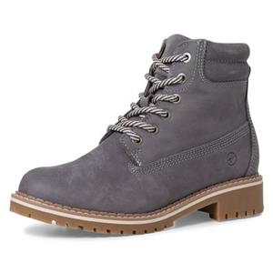 Tamaris Winterlaarzen blokhak, veterschoenen, outdoorschoen met duo-tex-uitrusting