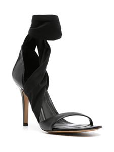 ISABEL MARANT Askja leren sandalen - Zwart