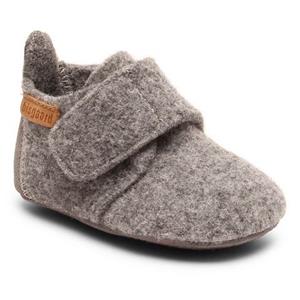 Bisgaard Pantoffels Bisgaard Baby Wool met klittenbandsluiting