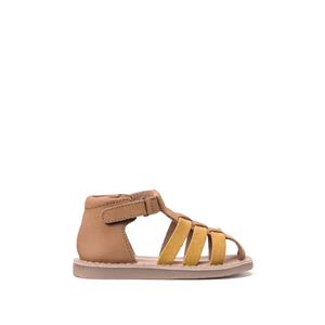 LA REDOUTE COLLECTIONS Leren sandalen met klittenband