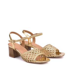 LA REDOUTE COLLECTIONS Gevlochten sandalen met brede hak