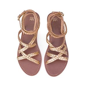 LA REDOUTE COLLECTIONS Geweven sandalen Signature in leer