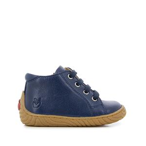 Babybottines Wood Zip Base SHOO POM marineblauw