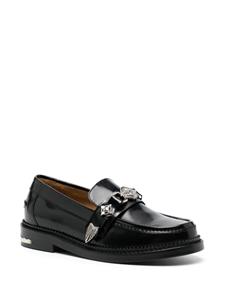 Toga Pulla round-toe leather loafers - Zwart