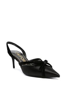 TOM FORD Slingback sandalen met strikdetail - Zwart