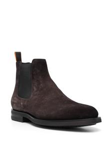 Santoni Enkellaarzen met rits - Bruin