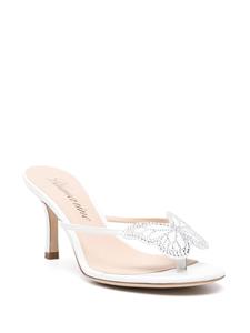 Blumarine Sandalen met vlinder applicatie - Wit