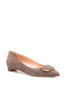 Rupert Sanderson Bedfa leather ballerina shoes - Beige