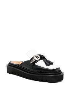 Toga Pulla tassel-detail leather mules - Wit