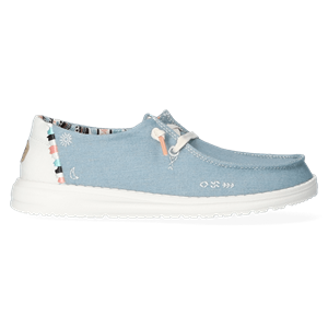 HEYDUDE Instappers Dames Wendy Boho BlauwChambray