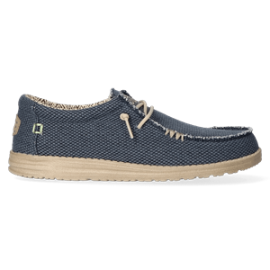 HEYDUDE Instappers Heren Wally Braided BlauwCanvas