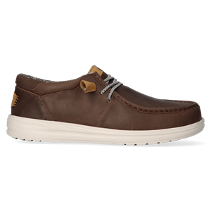 HEYDUDE Instappers Heren Wally Grip Craft Leather BruinLeer