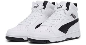PUMA Rebound V6 Mid sneakers, Zwart/Wit, Maat 37,5