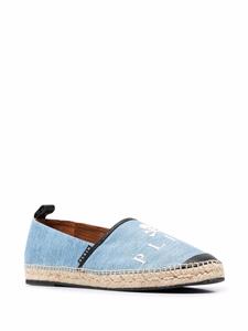 Philipp Plein Espadrilles met doodskop logo - Blauw