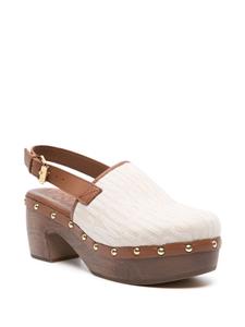 Moschino Leren muiltjes - Beige