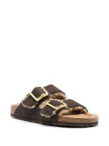 Birkenstock Arizona lammy sandalen - Bruin