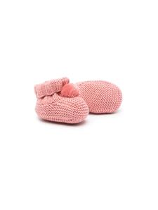 Babyschoenen met pompon - Roze