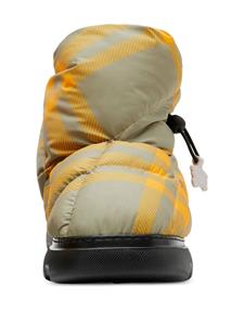 Burberry Check Pillow gewatteerde enkellaarzen - Beige