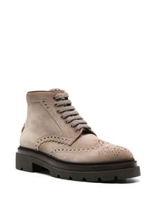 Santoni Suède brogues - Beige