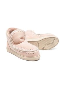 Mou Kids Leren enkellaarzen - Roze