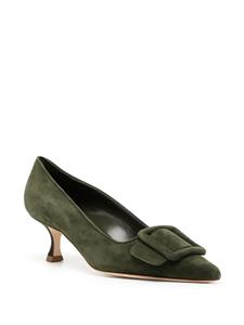 Manolo Blahnik Pumps met puntige neus - Groen