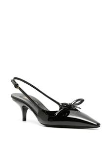 Miu Miu Slingback pumps verfraaid met strik - Zwart