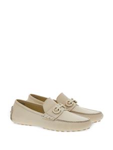 Ferragamo Loafers met Gancini-plakkaat - Beige