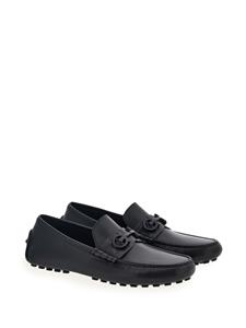 Ferragamo Gancini leren loafers - Zwart