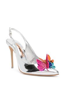 Sophia Webster Pumps met metallic-effect - Zilver