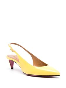 Marni Leren slingback pumps - Geel