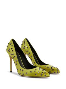 Giuseppe Zanotti Jakye Precious satijnen pumps - Groen