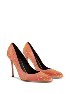 Giuseppe Zanotti Jakye Precious satijnen pumps - Oranje