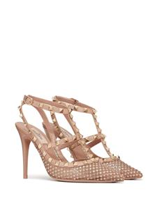 Valentino Rockstud pumps met stras - Beige