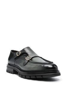 Santoni Leren loafers - Groen