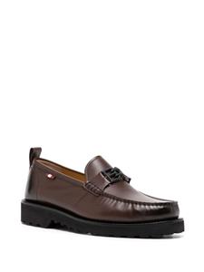 Bally Loafers met logoplakkaat - Bruin