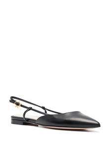 Gianvito Rossi Lint Sling 05 ballerina's - Zwart