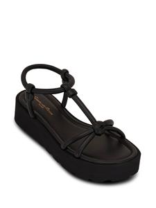 Gianvito Rossi Leren sandalen - Zwart