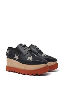 Stella McCartney Elyse Star brogues met plateauzool - Zwart