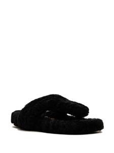 LOEWE Ease lammy sandalen - Zwart