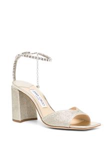 Jimmy Choo Saeda leren sandalen - Goud